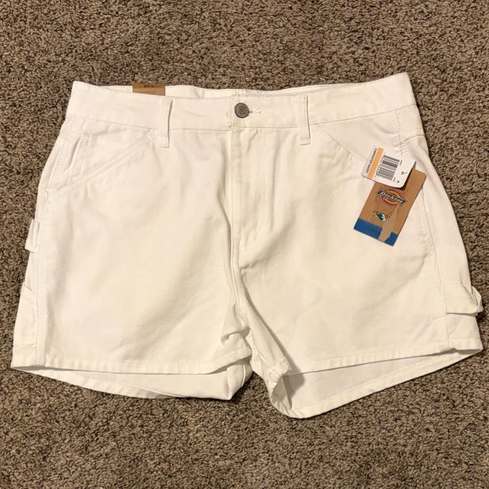Dickies Women’s White Carpenter Shorts